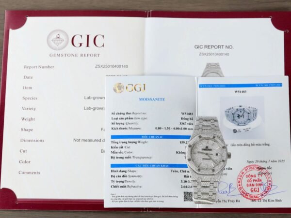 Audemars Piguet 15400 Best Copies Watch Diamonds Moissanite Hong Kong Custom 41mm - Đồng Hồ Replica 1:1 Audemars Piguet 15400 Best Copies Watch Diamonds Moissanite Hong Kong Custom 41mm - Đồng Hồ Replica 1:1