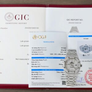 Audemars Piguet 15400 Best Copies Watch Diamonds Moissanite Hong Kong Custom 41mm - Đồng Hồ Replica 1:1