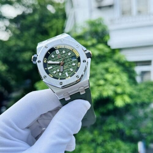 Audemars Piguet Royal Oak 15720ST 42mm IP Factory Green Dial - Audemars Piguet Royal Oak 15720ST 42mm IP Factory Green Dial -