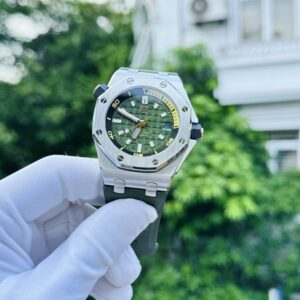 Audemars Piguet Royal Oak 15720ST 42mm IP Factory Green Dial -