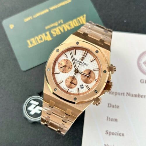 Audemars Piguet Royal Oak 26331OR 41mm with White Dial by ZF Factory - Audemars Piguet Royal Oak 26331OR 41mm with White Dial by ZF Factory -