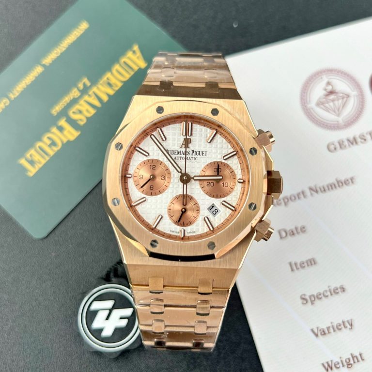 Audemars Piguet Royal Oak 26331OR 41mm with White Dial by ZF Factory - Audemars Piguet Royal Oak 26331OR 41mm with White Dial by ZF Factory -