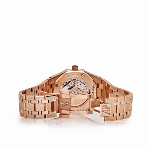 Audemars Piguet Royal Oak Ladies Rose Gold Pink Dial - Audemars Piguet Royal Oak Ladies Rose Gold Pink Dial -