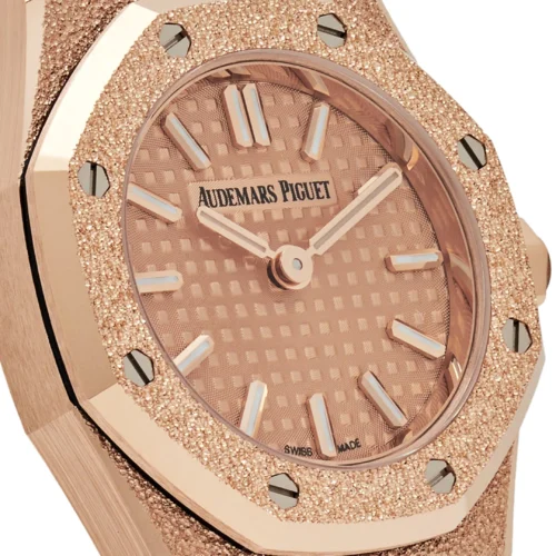 Audemars Piguet Royal Oak Mini Frosted Rose Gold Quartz - Audemars Piguet Royal Oak Mini Frosted Rose Gold Quartz -