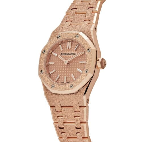 Audemars Piguet Royal Oak Mini Frosted Rose Gold Quartz - Audemars Piguet Royal Oak Mini Frosted Rose Gold Quartz -