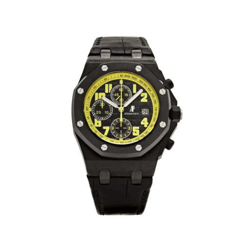 Audemars Piguet Royal Oak Offshore Chronograph Bumble Bee Carbon Black Dial Alligator - Audemars Piguet Royal Oak Offshore Chronograph Bumble Bee Carbon Black Dial Alligator -