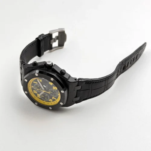 Audemars Piguet Royal Oak Offshore Chronograph Bumble Bee Carbon Black Dial Alligator - Audemars Piguet Royal Oak Offshore Chronograph Bumble Bee Carbon Black Dial Alligator -