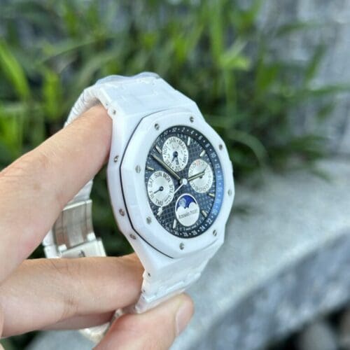 Audemars Piguet Royal Oak Perpetual Calendar 26579CB 42mm in White Ceramic - Audemars Piguet Royal Oak Perpetual Calendar 26579CB 42mm in White Ceramic -