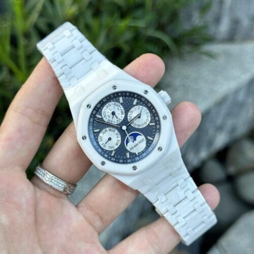 Audemars Piguet Royal Oak Perpetual Calendar 26579CB 42mm in White Ceramic - Audemars Piguet Royal Oak Perpetual Calendar 26579CB 42mm in White Ceramic -