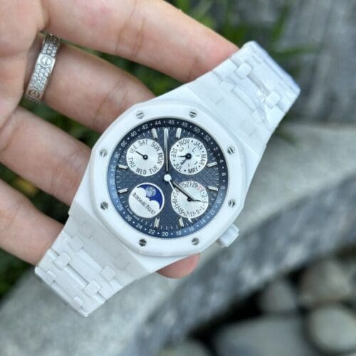 Audemars Piguet Royal Oak Perpetual Calendar 26579CB 42mm in White Ceramic - Audemars Piguet Royal Oak Perpetual Calendar 26579CB 42mm in White Ceramic -