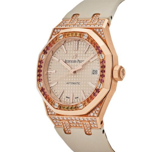 Audemars Piguet Royal Oak Rose Gold and Diamonds - Audemars Piguet Royal Oak Rose Gold and Diamonds -