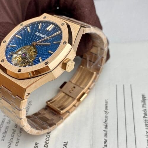 Audemars Piguet Royal Oak Tourbillon 26522OR 41mm in Rose Gold with Blue Dial - Audemars Piguet Royal Oak Tourbillon 26522OR 41mm in Rose Gold with Blue Dial -