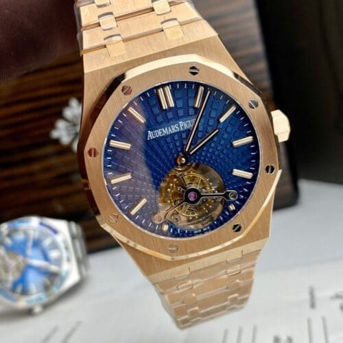 Audemars Piguet Royal Oak Tourbillon 26522OR 41mm in Rose Gold with Blue Dial - Audemars Piguet Royal Oak Tourbillon 26522OR 41mm in Rose Gold with Blue Dial -