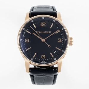 Code11.59 15210 41mm RG Black Dial On Black Leather Strap APSF A4302 Super Clone -