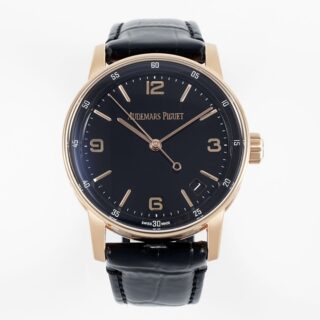Code11.59 15210 41mm RG Black Dial On Black Leather Strap APSF A4302 Super Clone -