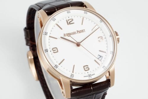Code11.59 15210 41mm RG White Dial On Brown Leather Strap APSF A4302 Super Clone - Code11.59 15210 41mm RG White Dial On Brown Leather Strap APSF A4302 Super Clone -
