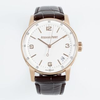 Code11.59 15210 41mm RG White Dial On Brown Leather Strap APSF A4302 Super Clone -