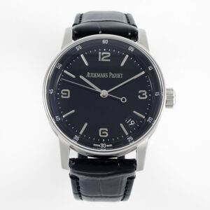 Code11.59 15210 41mm SS Black Dial On Black Leather Strap APSF A4302 Super Clone -