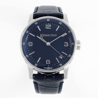 Code11.59 15210 41mm SS Blue Dial On Blue Leather Strap APSF A4302 Super Clone -