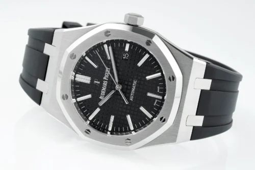 Royal Oak 15400 1:1 Best Edition SS/RU Black Textured Dial APSF SA3120 Super Clone - Royal Oak 15400 1:1 Best Edition SS/RU Black Textured Dial APSF SA3120 Super Clone -