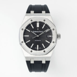 Royal Oak 15400 1:1 Best Edition SS/RU Black Textured Dial APSF SA3120 Super Clone -