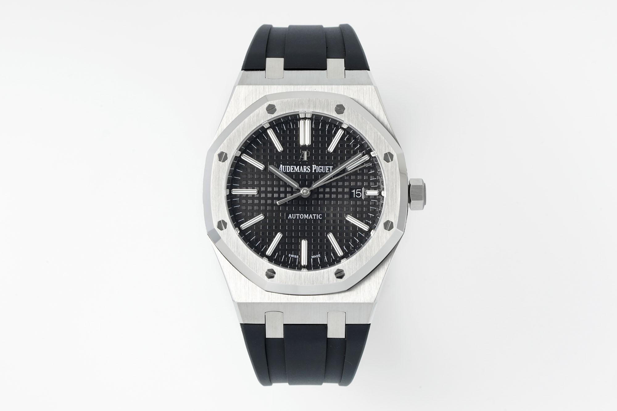 Royal Oak 15400 1:1 Best Edition SS/RU Black Textured Dial APSF SA3120 Super Clone - Royal Oak 15400 1:1 Best Edition SS/RU Black Textured Dial APSF SA3120 Super Clone -