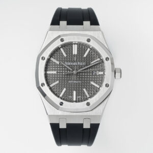 Royal Oak 15400 1:1 Best Edition SS/RU Grey Textured Dial APSF SA3120 Super Clone -