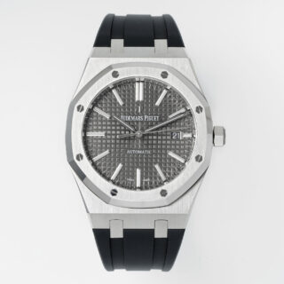 Royal Oak 15400 1:1 Best Edition SS/RU Grey Textured Dial APSF SA3120 Super Clone -