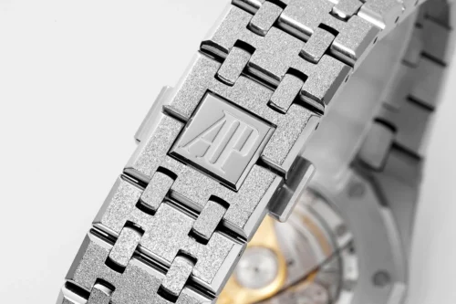 Royal Oak 15410 Frosted SS/SS Black Textured Dial APSF SA3120 Super Clone - Royal Oak 15410 Frosted SS/SS Black Textured Dial APSF SA3120 Super Clone -