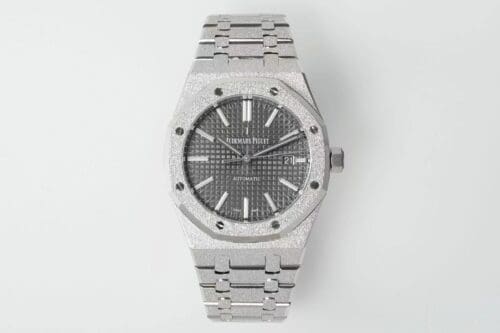 Royal Oak 15410 Frosted SS/SS Grey Textured Dial APSF SA3120 Super Clone - Royal Oak 15410 Frosted SS/SS Grey Textured Dial APSF SA3120 Super Clone -
