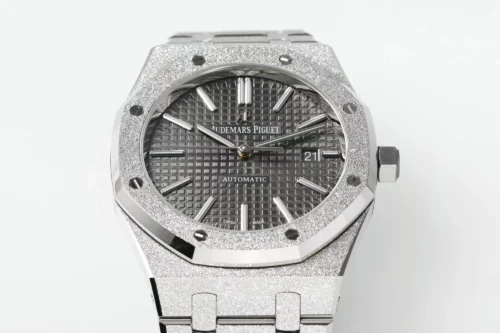 Royal Oak 15410 Frosted SS/SS Grey Textured Dial APSF SA3120 Super Clone - Royal Oak 15410 Frosted SS/SS Grey Textured Dial APSF SA3120 Super Clone -