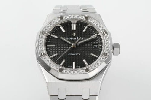 Royal Oak 37mm 15451 SS APSF 1:1 Best Edition Black Textured Dial on SS Bracelet SA3120 Super Clone - Royal Oak 37mm 15451 SS APSF 1:1 Best Edition Black Textured Dial on SS Bracelet SA3120 Super Clone -