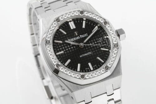 Royal Oak 37mm 15451 SS APSF 1:1 Best Edition Black Textured Dial on SS Bracelet SA3120 Super Clone - Royal Oak 37mm 15451 SS APSF 1:1 Best Edition Black Textured Dial on SS Bracelet SA3120 Super Clone -