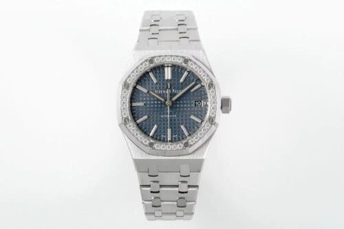 Royal Oak 37mm 15451 SS APSF 1:1 Best Edition Blue Textured Dial on SS Bracelet SA3120 Super Clone - Royal Oak 37mm 15451 SS APSF 1:1 Best Edition Blue Textured Dial on SS Bracelet SA3120 Super Clone -