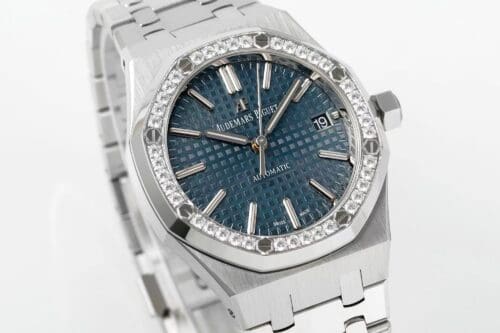 Royal Oak 37mm 15451 SS APSF 1:1 Best Edition Blue Textured Dial on SS Bracelet SA3120 Super Clone - Royal Oak 37mm 15451 SS APSF 1:1 Best Edition Blue Textured Dial on SS Bracelet SA3120 Super Clone -