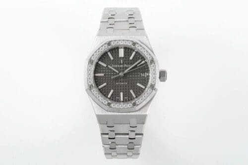 Royal Oak 37mm 15451 SS APSF 1:1 Best Edition Gray Textured Dial on SS Bracelet SA3120 Super Clone - Royal Oak 37mm 15451 SS APSF 1:1 Best Edition Gray Textured Dial on SS Bracelet SA3120 Super Clone -
