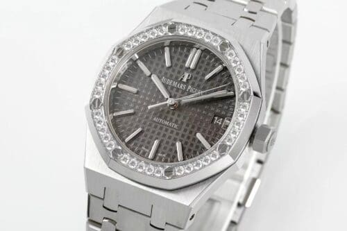 Royal Oak 37mm 15451 SS APSF 1:1 Best Edition Gray Textured Dial on SS Bracelet SA3120 Super Clone - Royal Oak 37mm 15451 SS APSF 1:1 Best Edition Gray Textured Dial on SS Bracelet SA3120 Super Clone -