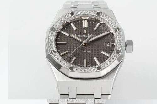 Royal Oak 37mm 15451 SS APSF 1:1 Best Edition Gray Textured Dial on SS Bracelet SA3120 Super Clone - Royal Oak 37mm 15451 SS APSF 1:1 Best Edition Gray Textured Dial on SS Bracelet SA3120 Super Clone -