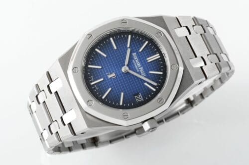 Royal Oak 39mm 15202IP Titanium ZF 1:1 Best Edition Gradient Blue Textured Dial on SS Bracelet A2121 V2 - Royal Oak 39mm 15202IP Titanium ZF 1:1 Best Edition Gradient Blue Textured Dial on SS Bracelet A2121 V2 -