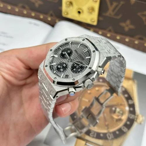 Royal Oak Chrono 26240 Frosted SS APSF 1:1 Best Edition Gray/Black Dial - Royal Oak Chrono 26240 Frosted SS APSF 1:1 Best Edition Gray/Black Dial -