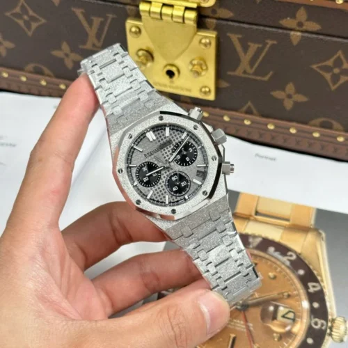 Royal Oak Chrono 26240 Frosted SS APSF 1:1 Best Edition Gray/Black Dial - Royal Oak Chrono 26240 Frosted SS APSF 1:1 Best Edition Gray/Black Dial -