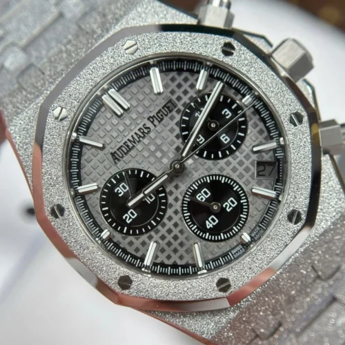 Royal Oak Chrono 26240 Frosted SS APSF 1:1 Best Edition Gray/Black Dial - Royal Oak Chrono 26240 Frosted SS APSF 1:1 Best Edition Gray/Black Dial -
