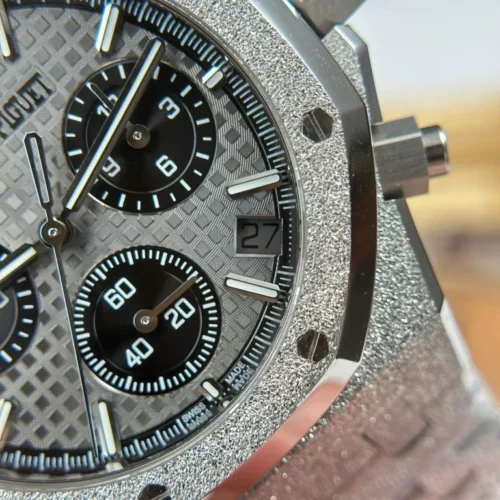 Royal Oak Chrono 26240 Frosted SS APSF 1:1 Best Edition Gray/Black Dial - Royal Oak Chrono 26240 Frosted SS APSF 1:1 Best Edition Gray/Black Dial -
