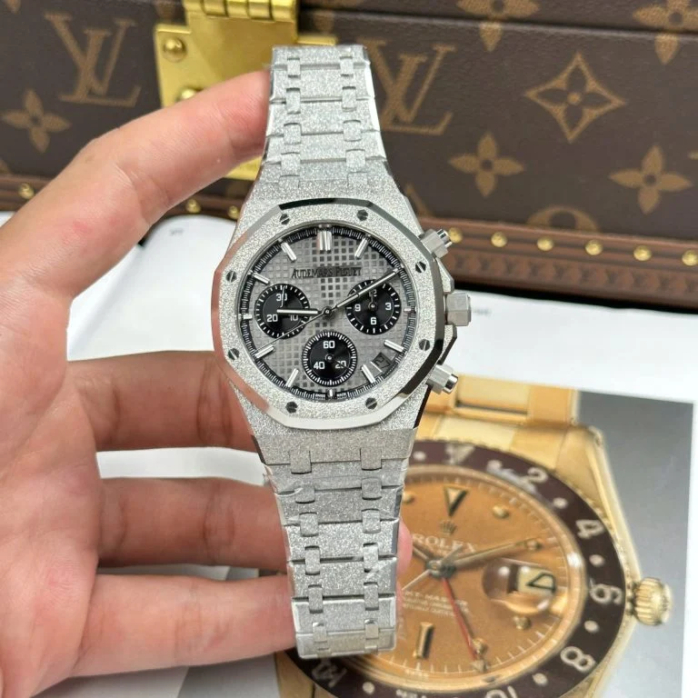 Royal Oak Chrono 26240 Frosted SS APSF 1:1 Best Edition Gray/Black Dial - Royal Oak Chrono 26240 Frosted SS APSF 1:1 Best Edition Gray/Black Dial -