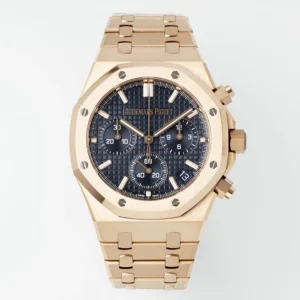Royal Oak Chrono 26240 RG APSF Blue/RG Dial on RG Bracelet  -