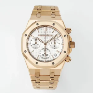 Royal Oak Chrono 26240 RG APSF White/RG Dial on RG Bracelet  -