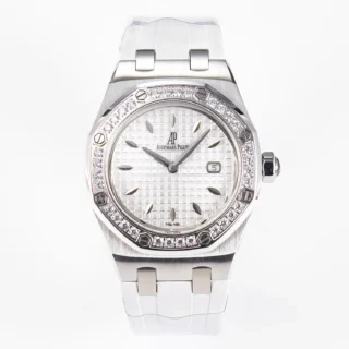 Royal Oak Offshore 33mm SS DRF Best Edition White Dial Diamonds Bezel -