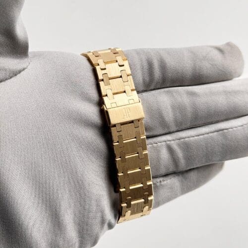 Royal Oak Yellow Gold Diamond Dial Diamond Bezel Quartz - Royal Oak Yellow Gold Diamond Dial Diamond Bezel Quartz -