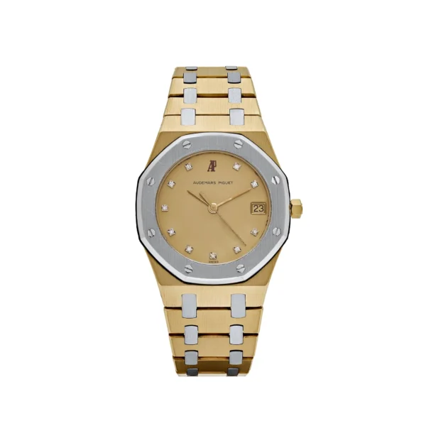 Royal Oak Yellow Gold White Gold Diamond Dial Quartz -